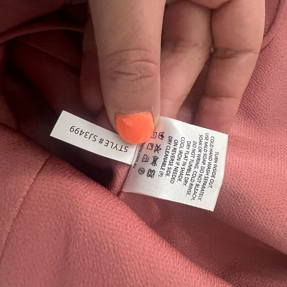 Shona Joy nwot LUXE COCKTAIL FRILL DRESS - ROSE - Picture 12 of 13